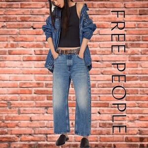 Free People We The Free Deep Trance Dropped Boyfriend Jeans